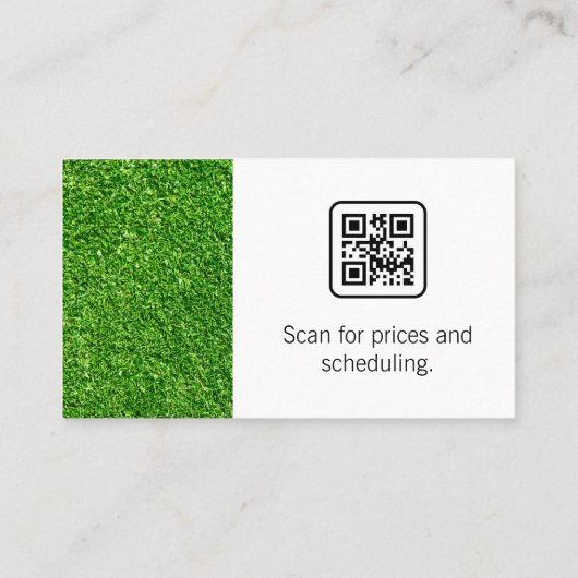 芝刈り機 |ヘッジトリマ | Grass 名刺 (裏面)