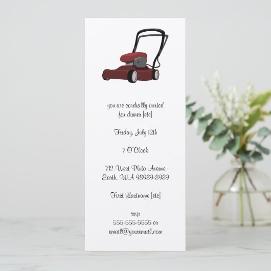 芝刈り機 招待状 (スタンド正面)