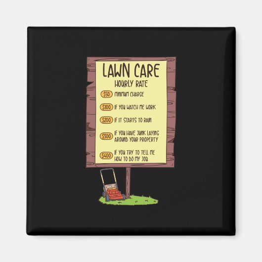 芝刈り機 – 気に毎時料金 マグネット (正面)