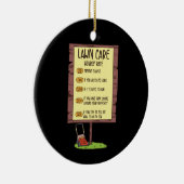 芝刈り機-芝気に生時給 セラミックオーナメント (右)