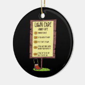 芝刈り機-芝気に生時給 セラミックオーナメント (左)
