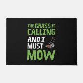 芝刈り機 – 芝生が呼び出し、私は刈らなければならない ドアマット (正面)