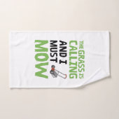 芝刈り機 – 芝生が呼び出し、私は刈らなければならない ハンドタオル (ハンドタオル)