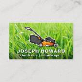 芝刈り機 |草 |地主 名刺 (正面)