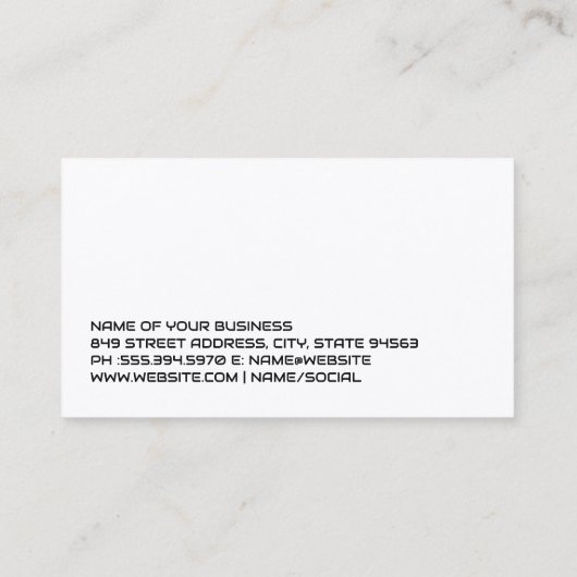 芝刈り機 | Grass 名刺 (裏面)