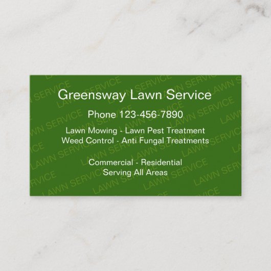 芝刈り気に業カード 名刺 (正面)