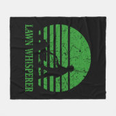 芝刈り芝刈りガーデナーギフト フリースブランケット (正面(横))