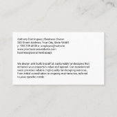 芝刈り草刈り草 | 横気に 名刺 (裏面)