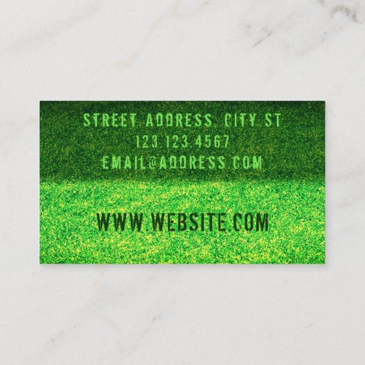 芝刈り草  名刺 (裏面)