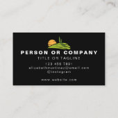 芝刈り造園ガーデニングサービスカスタム 名刺 (裏面)