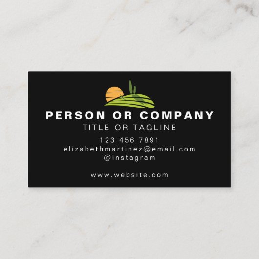 芝刈り造園ガーデニングサービスカスタム 名刺 (裏面)