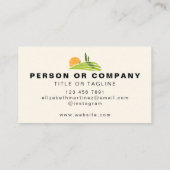 芝刈り造園ガーデニングサービスカスタム 名刺 (裏面)