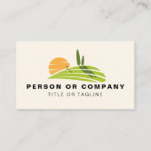 芝刈り造園ガーデニングサービスカスタム 名刺 (正面)