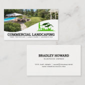 芝刈り造園ロゴ | 裏庭 名刺 (正面/裏面)