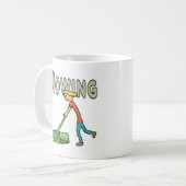 芝刈り コーヒーマグカップ (正面左)