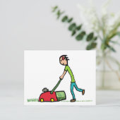 芝刈り ポストカード (スタンド正面)