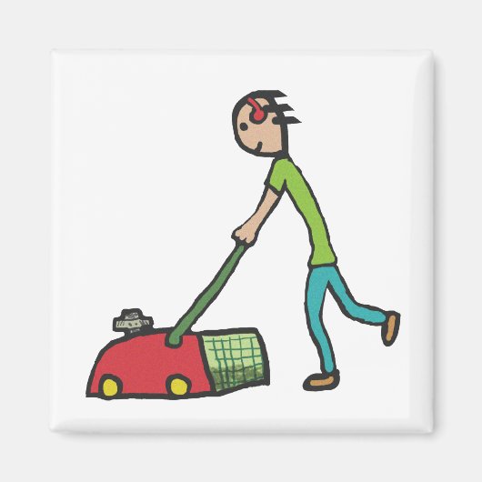 芝刈り マグネット (正面)