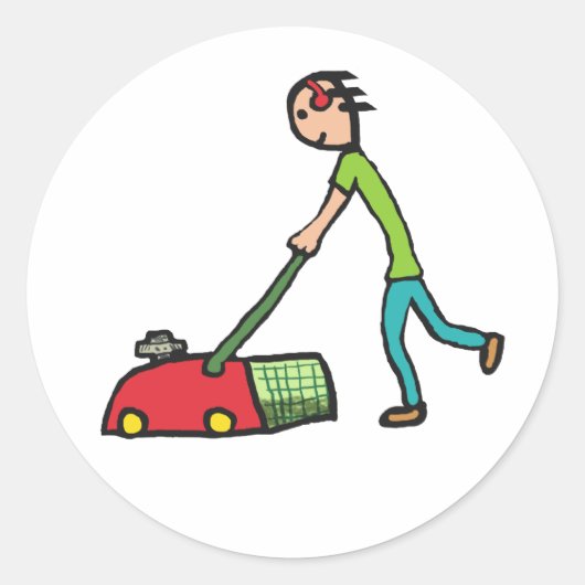 芝刈り ラウンドシール (正面)