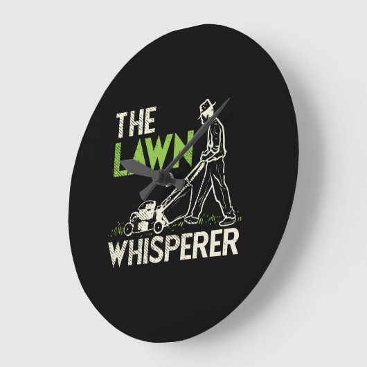 芝刈り ラージ壁時計 (傾斜)