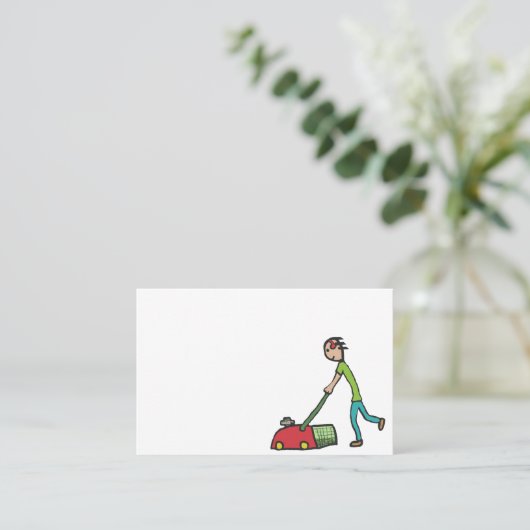 芝刈り 名刺 (スタンド正面)