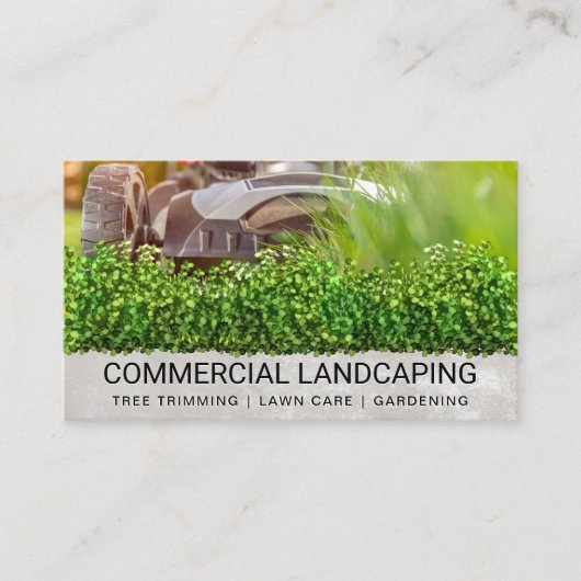 芝刈り | 横 | 茂み 名刺 (正面)