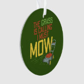 芝刈り – 草が呼び出している オーナメント (正面)