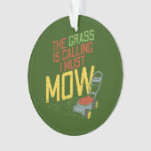 芝刈り – 草が呼び出している オーナメント (正面)