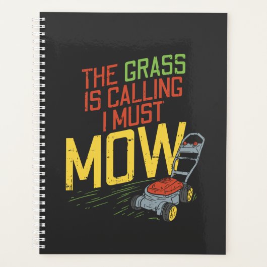 芝刈り – 草が呼び出している プランナー手帳 (正面)