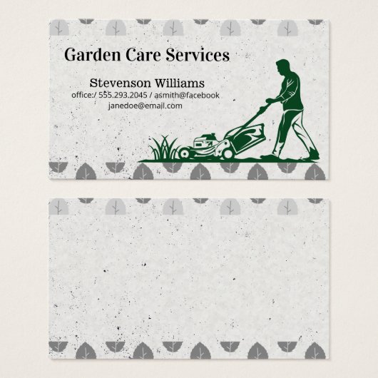 芝刈り | 造園 (正面&裏面)