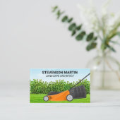 芝刈り | 造園 名刺 (スタンド正面)