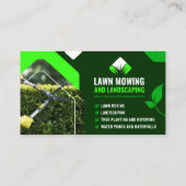 芝刈り、造園、芝生サー気にビス 名刺 (裏面)