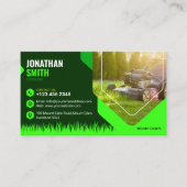 芝刈り、造園、芝生サー気にビス 名刺 (正面)