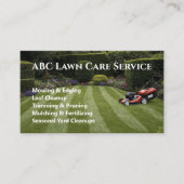 芝刈り Lawn Care 名刺 (正面)