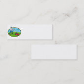 芝刈機の人の庭師の漫画 スキニー名刺 (正面/裏面)