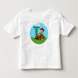 芝刈機への草刈り誕生日 トドラーTシャツ