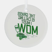 芝刈機 ガラスオーナメント (裏面)