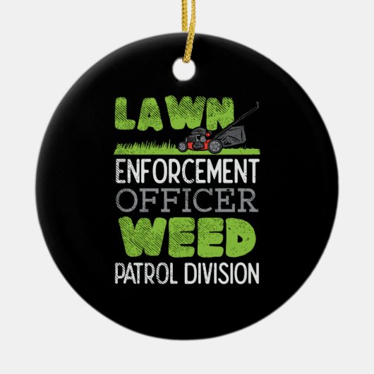 芝刈機 セラミックオーナメント (正面)