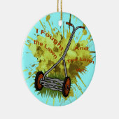 芝刈機 セラミックオーナメント (右)