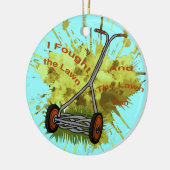 芝刈機 セラミックオーナメント (左)