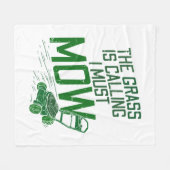 芝刈機 フリースブランケット (正面(横))