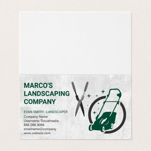 芝刈機 |ヘッジクリッパー 名刺 (外部フラット)