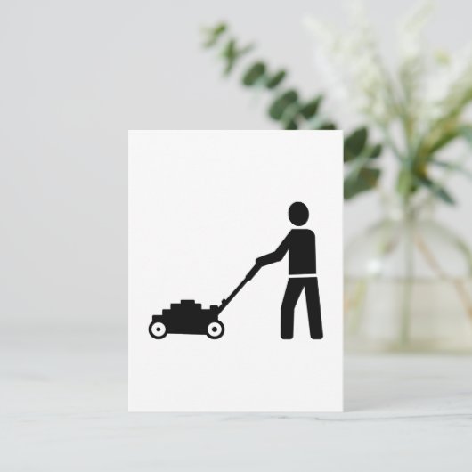 芝刈機 ポストカード (スタンド正面)