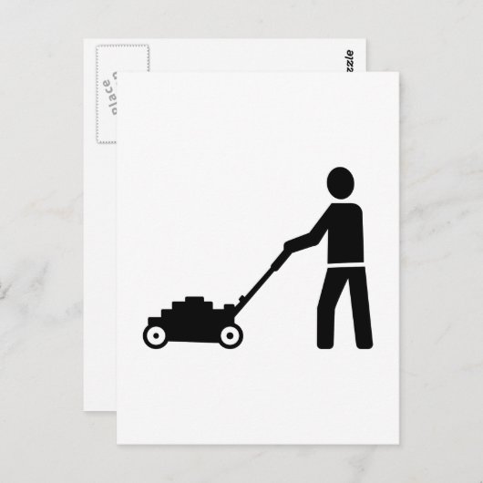 芝刈機 ポストカード (正面/裏面)