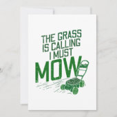 芝刈機 招待状 (正面)