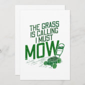 芝刈機 招待状 (正面/裏面)