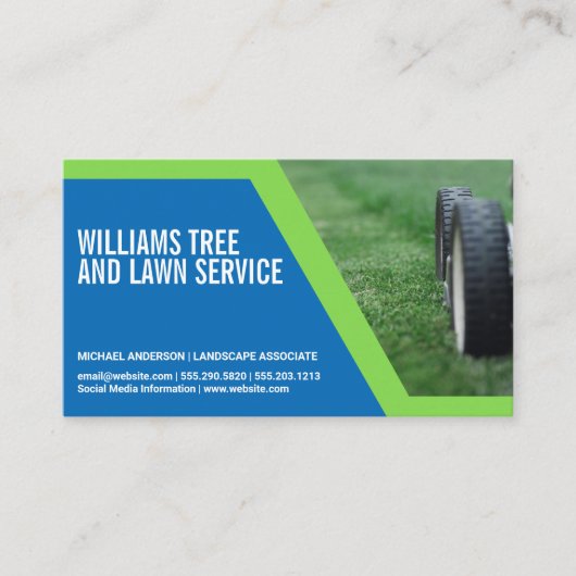 芝刈機 | 草刈り 名刺 (正面)