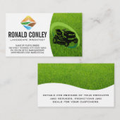 芝刈機 | 草刈り | 横 名刺 (正面/裏面)