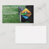 芝刈機 | 造園ロゴ 名刺 (正面/裏面)