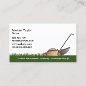 芝刈気にりガーデニング 名刺 (裏面)