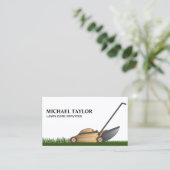 芝刈気にりガーデニング 名刺 (スタンド正面)